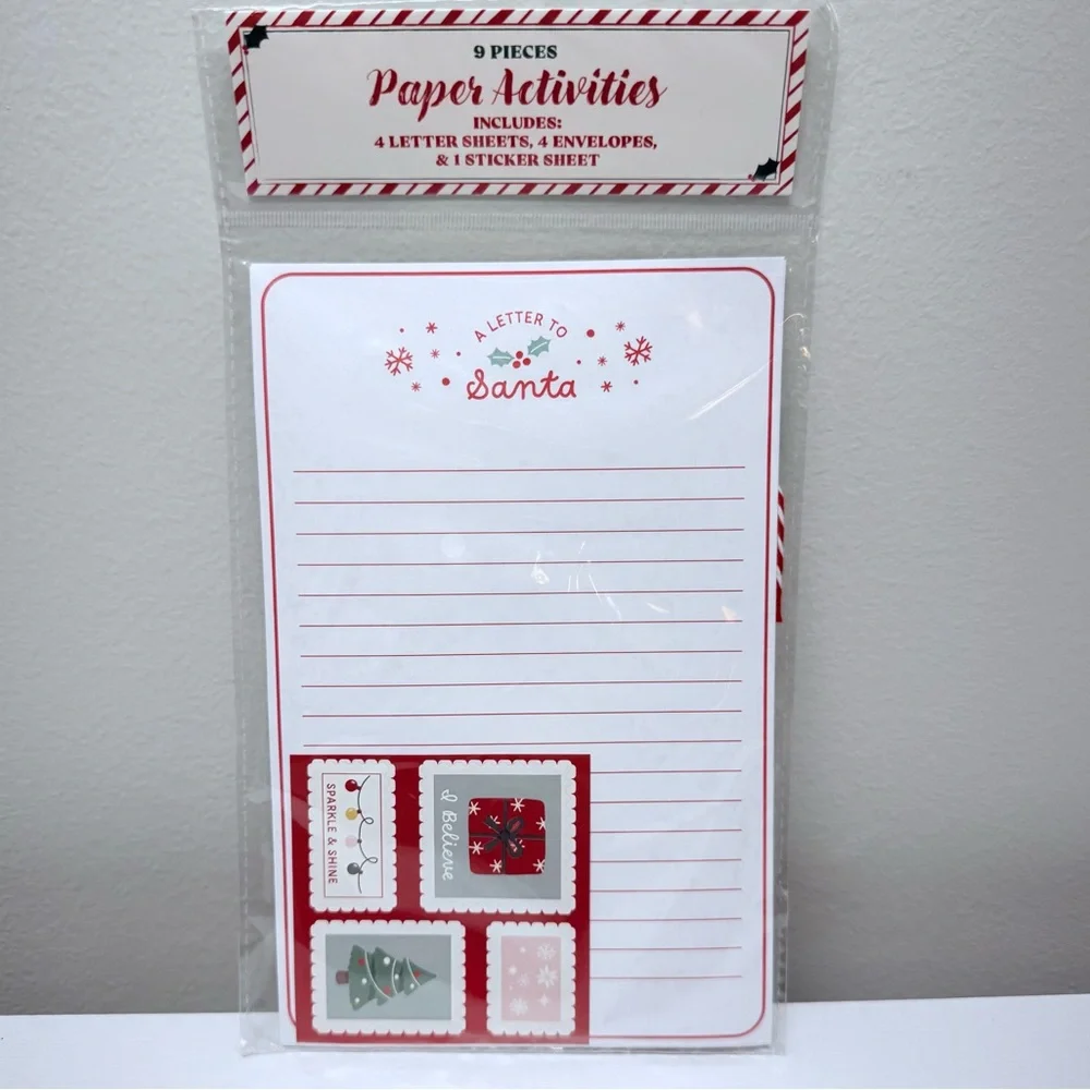 3 for $15 SALE Letter to Santa Kit, supplies for 4 letters, Target Bullseye